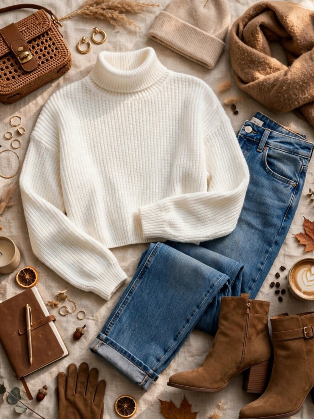 H&M Divided Turtleneck Sweater Size XS Fall Winter